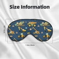 thumbnail image 5 of Goofa Modern Excavator Printed Sleep Eye Mask for Men Women, Zero Eye Pressure Sleeping Mask, Light Blocking Night Blindfold, Soft Eye Shade Cover, 5 of 7