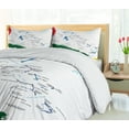 thumbnail image 5 of Ambesonne Island Duvet Cover Sets, Bahamas Map Beach Ocean, 2-King, Hunter Green Blue Red, 5 of 7