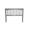 thumbnail image 5 of AFI Mission Full Solid Wood Headboard with Attachable Charger, Grey, 5 of 6