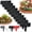 Black, variant on 2026 Upgraded Imitation Stone Garden Fence - DIY Garden Edging Border, Flexible Interlocking Landscape Edging, No Dig Small Decorative Lawn Edging