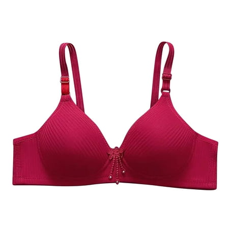 ZVNAH Womens Bras Woman s Nursing Bra Front Release Glossy Comfortable Breathable Bra Underwear No Rims Underwire Bras
