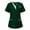 Green, variant on Animal Scrub Tops Women V-Neck Uniforme Infirmiere Femme Plus Size Workwear Scrubs Printed Lightweight Top with Two Side Pockets
