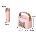 thumbnail image 3 of Altavoz Bluetooth, altavoz Bluetooth con luces de colores y micrófono, multifunción, estéreo, inalámbrico, 3 of 9