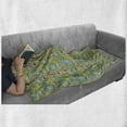 thumbnail image 6 of Car Race Track Soft Flannel Fleece Throw Blanket, Cartoon Design Summer City Amusement Park and Lake Roadway Activity, Cozy Plush for Indoor and Outdoor Use, 50" x 60", Multicolor, by Ambesonne, 6 of 6