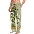 thumbnail image 2 of Easygdp Dinosaur Men's Pajama Pant, Sleep Elastic Waistband Lounge Pants - Large, 2 of 9