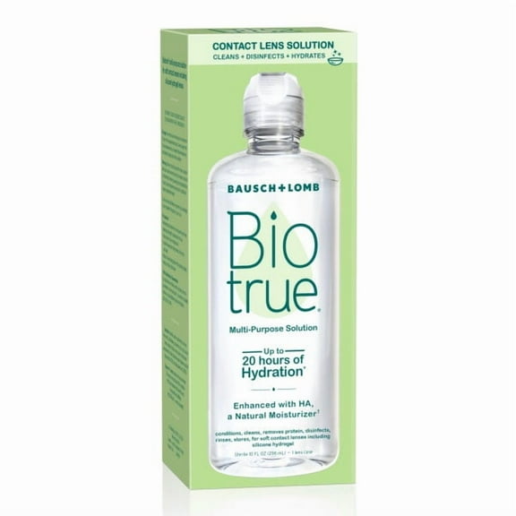Biotrue Multi-Purpose Contact Lens Solution–from Bausch   Lomb– 10 fl oz (296 mL) Bottle - 4 Pack