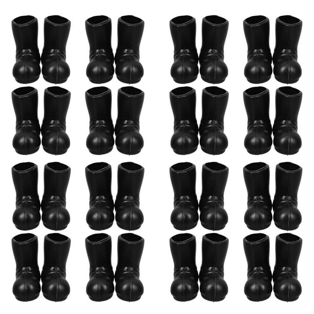 BRIGHTFUFU 50 Uds. Botas de Papá Noel en miniatura, zapatos en miniatura, accesorios, Mini adornos para casa, accesorios de Navidad