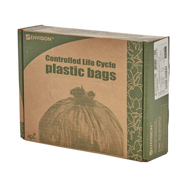 Stout Stot4048b15 Recycled Content Trash Bags 100 / Carton Brown