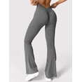 thumbnail image 3 of V Back Butt Lifting Wide Leg High Waist 31.5" Gym Workout Yoga Pants, 3 of 6