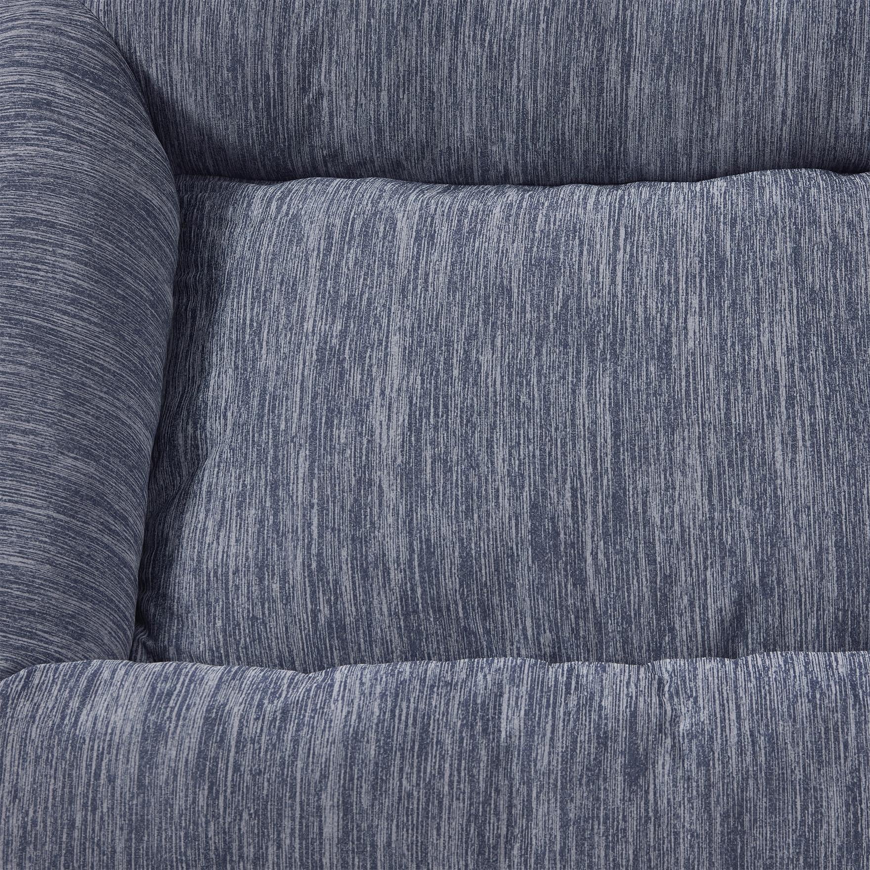 Small Blue Polyester-Nylon Cooling Dog Bed