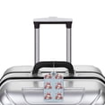 thumbnail image 5 of Naloa merry Christmas rabbit Luggage Tag for Suitcase Leather Baggage Tag with Stainless Steel Loop Privacy Cover for Women Men Girls-1, 5 of 5