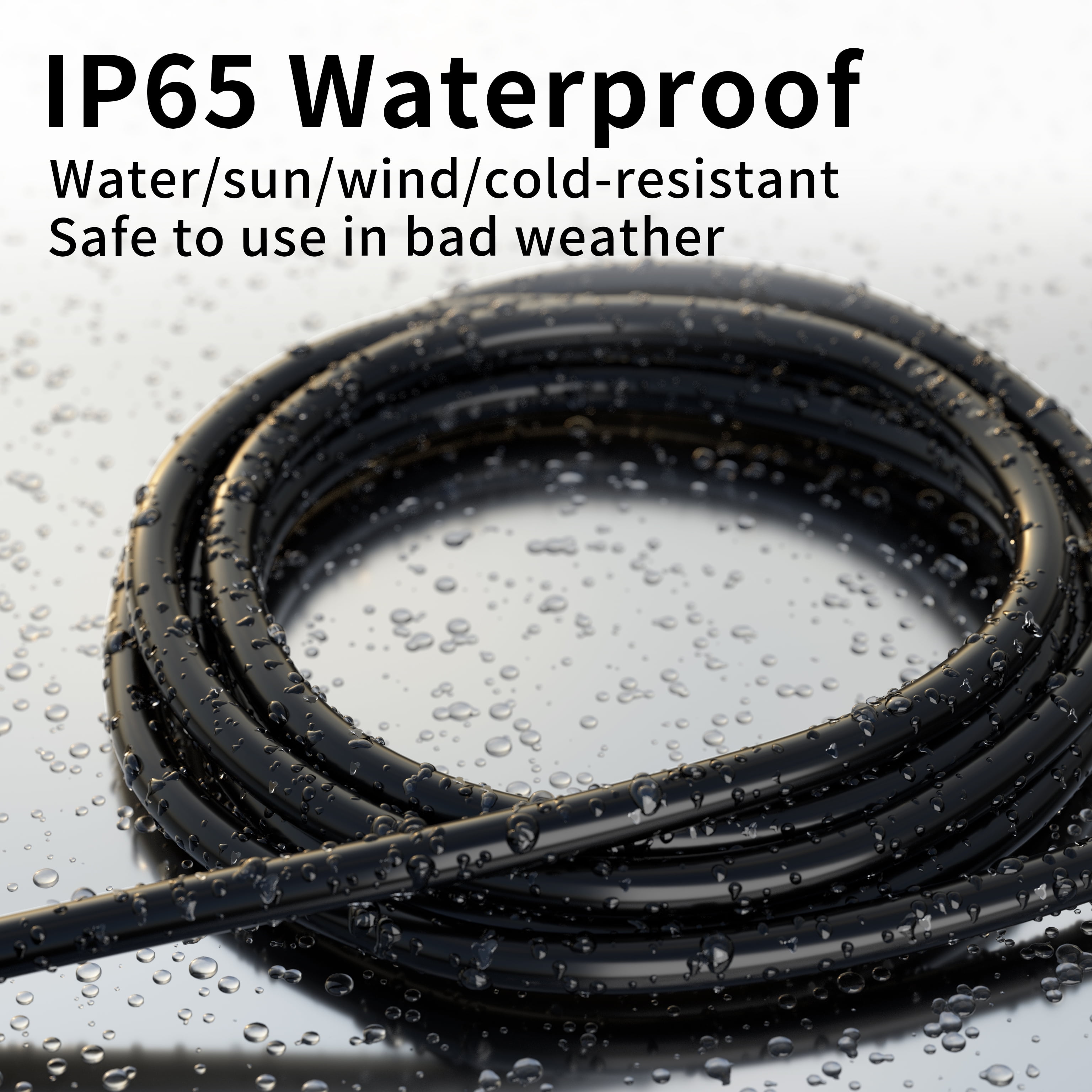 25ft 3 Core Heavy Duty Cord Outdoor Waterproof Extension Cord, for Lawns, Garages, ETL Certified