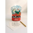 thumbnail image 4 of Merry Christmas Truck with Puppy 3D Pop Up Greeting Card, Handmade Pop Up Greeting Cards For Xmas, Thank You, Noel, Thinking of You, Holiday, 5" x 7" Includes Envelope and Note, 4 of 8