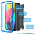 thumbnail image 6 of EBIZCITY Phone Cases for Samsung Galaxy A14 5G (2022) 6.6", [Built-in Screen Protector] Combo Holster Belt Clip [Heavy Duty] [Kickstand] Full-Body Rugged Holster Case -Blue, 6 of 6