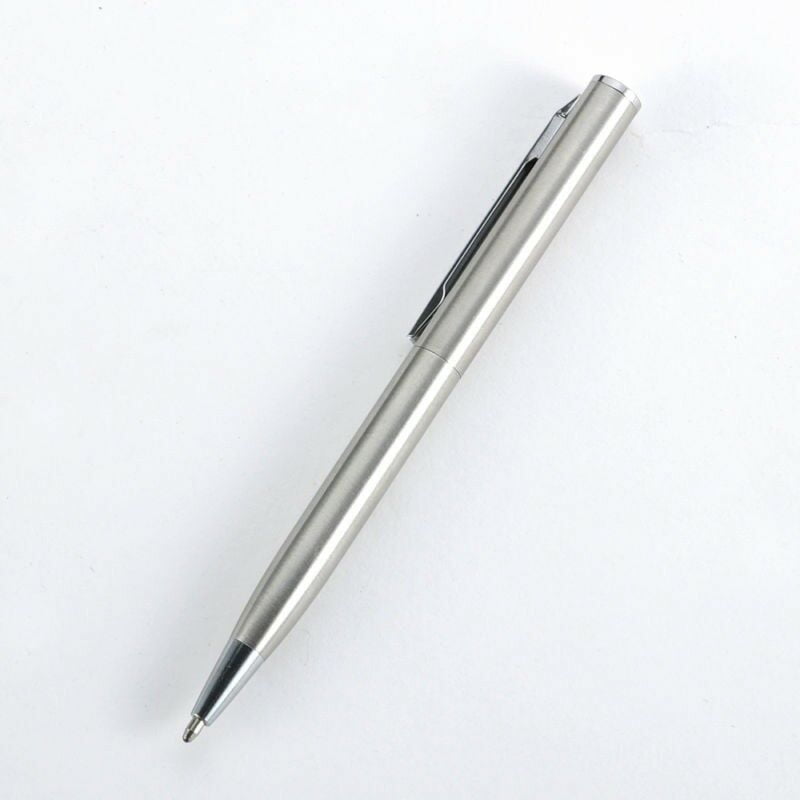 Mini Pocket-size Ballpoint Pen Metal Rotating Small Portable Oil Blue Cute Pen.. 
