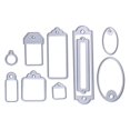thumbnail image 1 of Diy Metal Embossing Cutting Die 10 Piece Set Cutting Die Carbon Steel silver, 1 of 10