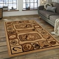 thumbnail image 2 of Allstar Rugs Allstar Berber Woven Soft Southwest Assorted Theme Rug 7' 1" x 5' 2" 5' x 8', 2 of 5
