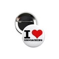 thumbnail image 2 of 5 Pack - I "Heart" Love Geocaching Pinback Buttons - 2.25 Inch, 2 of 2