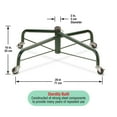 thumbnail image 4 of National Tree Company Christmas Tree Folding Stand, Green, For Trees 7.5 - 8 Feet, with 1.25" Diameter Center Pole, Rolling Wheels, 28 Inches, 4 of 4