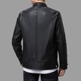 thumbnail image 4 of uikmnh Jackets For Men, Men's Clothing Jacket High Grade Motorcycle Riding Jacket Windproof Rain Zipper Round Neck Jacket,Size S, 4 of 5