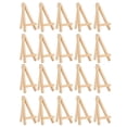 thumbnail image 1 of Lot de 20 mini chevalets en bois naturel pour décoration et exposition, 1 of 4