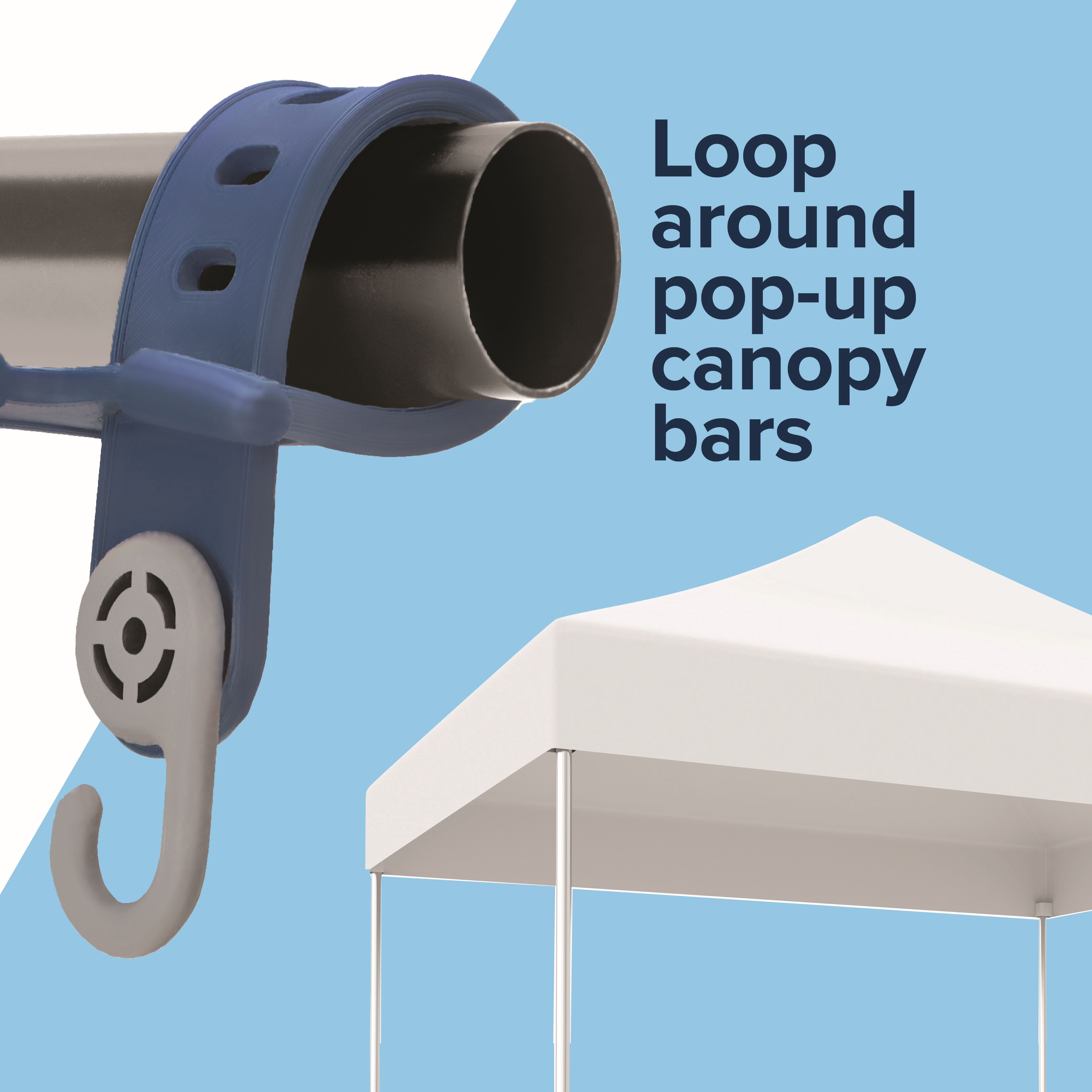 (2 pack) Camco Quick-Set RV Party Light Holders - Gray, 7-Pack (42700)