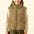 thumbnail image 1 of Abrigo y chaquetas informales sin mangas y sin capucha de color liso para niños, abrigo cálido sin mangas, chaqueta polar, abrigo informal con capucha para jóvenes de talla mediana a grande, blusa de, 1 of 7