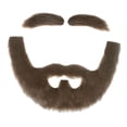 thumbnail image 3 of Accesorios de barba falsa, divertidos y novedosos bigotes falsos para Halloween, festivales, fiestas y óperas. marrón, 3 of 9