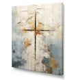thumbnail image 2 of Designart "Jesus' Cross In Beige II" Christianity Canvas Art Print, 2 of 7