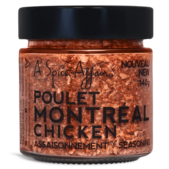 Assaisonnement pour Poulet de Montréal A Spice Affair, Pot de 140 g (4,9 oz)