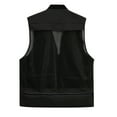 thumbnail image 3 of AZoiNM Men's Multi-Pocket Outdoor Vest Detachable Back Zippered Sleeveless Jacket All Season, 3 of 9