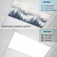 thumbnail image 3 of 1 Pack Mountain Landscape Peak Fluorescent Light Covers for Ceiling Lights Forest Tree Silhouette Magnetic Ceiling Light Covers Overhead Light Filters for Office Classroom Home, 3 of 9