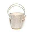 thumbnail image 2 of Allegra K Women Rhines Block Heel Slide Sandals Beige 7, 2 of 8
