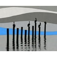 thumbnail image 2 of Tom, Ella 32x26 Gold Ornate Wood Framed with Double Matting Museum Art Print Titled - Pelican View, 2 of 4