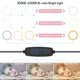 thumbnail image 4 of Lámpara anillo LED RL-10S de 6 pulgadas con trípode, luz suave para fotos y videos en vivo, 3000K-6500K, 10 niveles de brillo, alimentación USB, ideal para streaming y maquillaje., 4 of 6