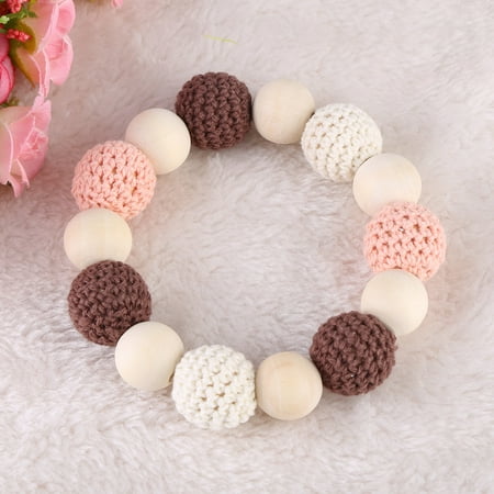 WALFRONT Natural Wood Clip Holder Teether Shower Tool Gift for Lovely Baby, Clip Holder, Wood Crochet Tool
