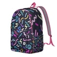 thumbnail image 4 of Modern Aesthetic Geometric Backpack, Stylish Abstract Art School Bag with Minimalist Chic Design and Retro Fashion Colorful Patterns, 4 of 5