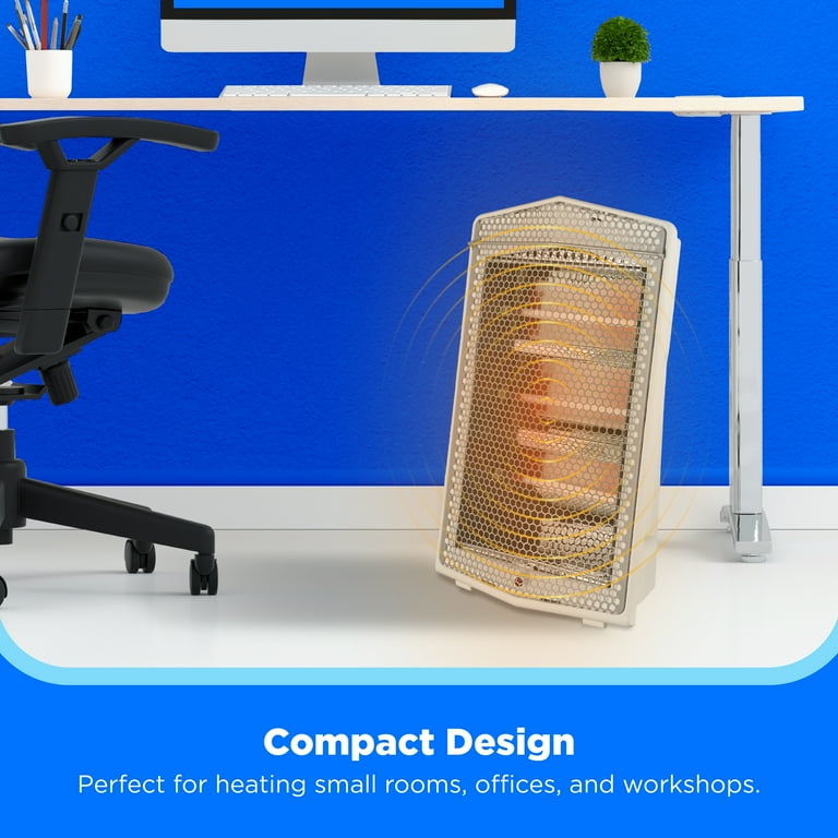 Midea 1500W Quartz Electric Space Heater, MSH20Q3AWWV, New, White