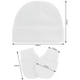 thumbnail image 2 of American Trends Baby Hats 0-6 Months Toddler Hat and Mittens for Newborn Baby Girls Baby Beanie Cotton Cap 6 Mix-color 0-6 Months, 2 of 4