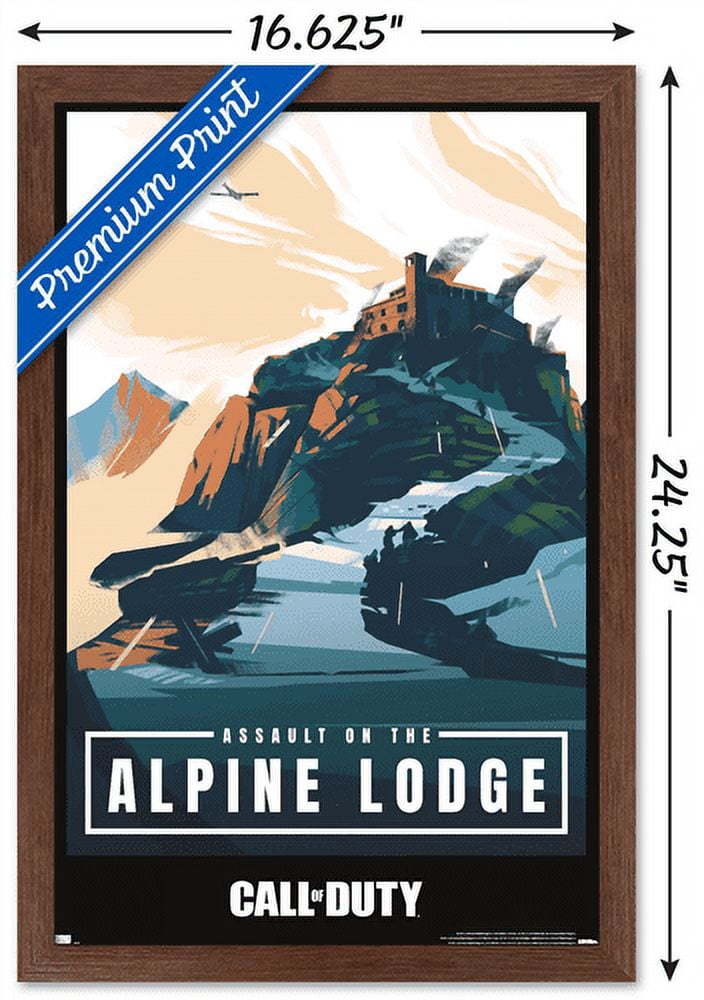 Call of Duty: Vanguard - Alpine Lodge Wall Poster, 14.725" x 22.375", Framed