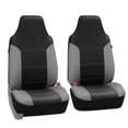 thumbnail image 2 of FH Group Royal PU Leather Full Set Airbag Compatible and Split Bench Car Seat Covers, Gray and Black, 2 of 4
