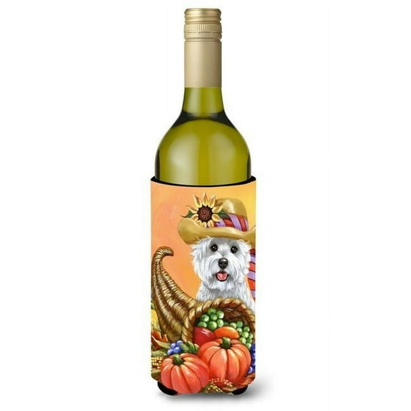 Carolines Treasures PPP3200LITERK 24 oz Westie Autumn Wine Bottle Hugger