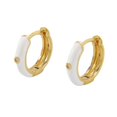 thumbnail image 2 of Joernso 1 Pair Women Huggie Earrings Round Shape Epoxy Sweet Color Portable Anti-deformed Lady Earrings for Gift, 2 of 8