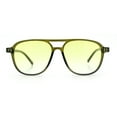 thumbnail image 3 of Thin Plastic Racer Boyfriend Retro Fashion Light Sunglasses Green - Yellow, 3 of 8