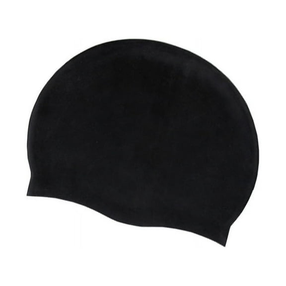 Silicone swim cap (black)
