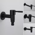thumbnail image 2 of Grifo para lavabo de pared de construcción de latón, diseño de mango ergonómico que garantiza facilidad de uso, perfecto para fregar piscinas y lugares públicos, 2 of 5