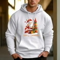thumbnail image 2 of Men's 330g 100% Cotton Terry Dropped Shoulder Hoodie-Merry Christmas Pattern, 2 of 17