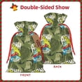 thumbnail image 2 of Cauagu Surfing Dinosaur Pattern Christmas Gift Bag,Drawstring Xmas Gift Bags Holiday Gift Wrapping Gift Pouch with Tag Holiday Gift Bags Party Favor Bags,1PCS-Medium, 2 of 9