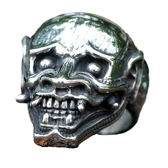 ZMY Home Stainless Steel Skull Ring | Japanese Demon Gothic Statement Jewelry for Men (11)