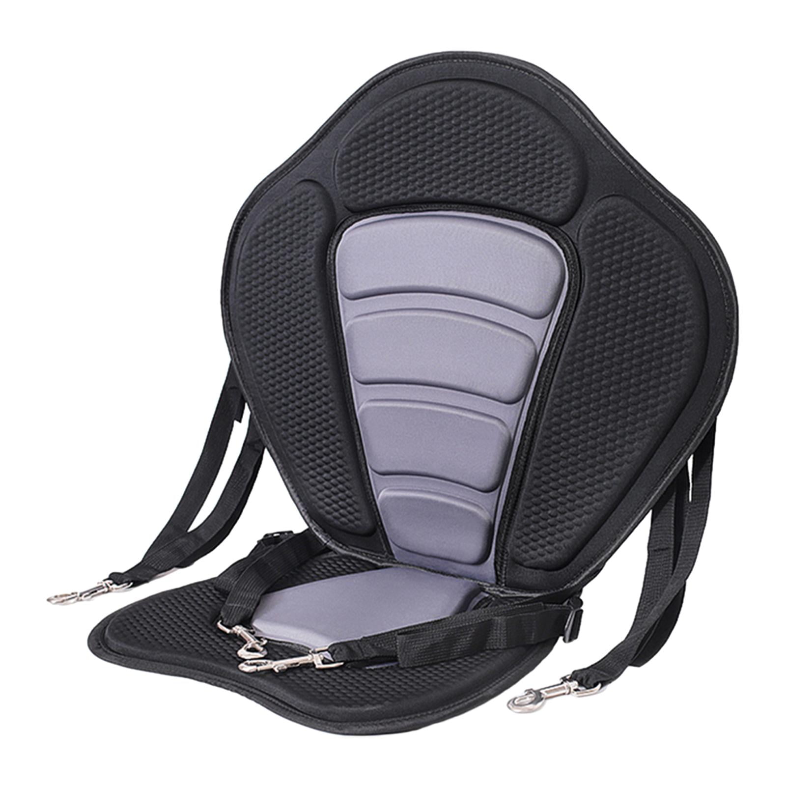 harayaa Kayak Padded Seat Canoe Seat Adjustable Cushion Cushioned Fishing Seat Anti Skid Grey
